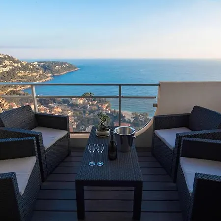 Apartment Luxury 1 Bedroom Panoramic Sea View, 5mn From Monaco
